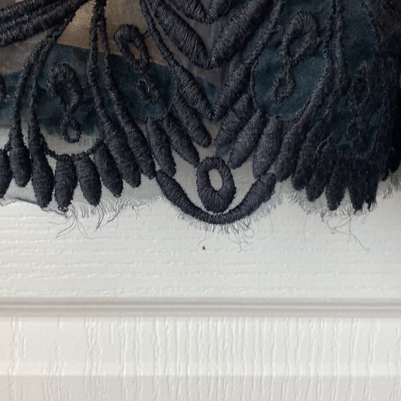 Anthropologie Lace Over Lay Dress with Gold Underslip - Picture 3 of 4